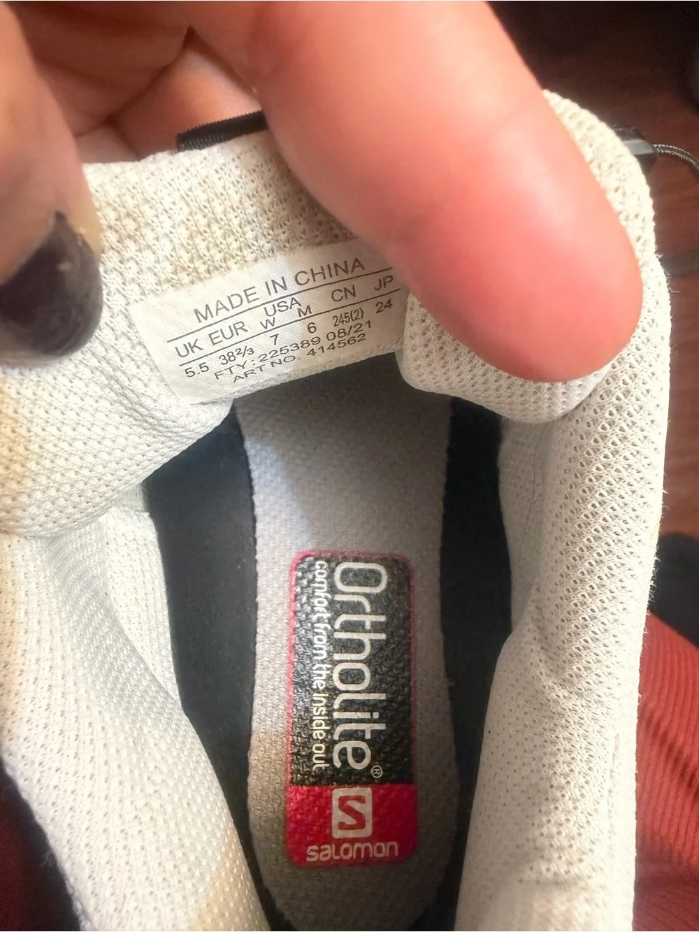 Salomon White and Black speed cross offroad unisex shoes